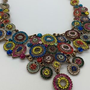 Colorful statement necklace